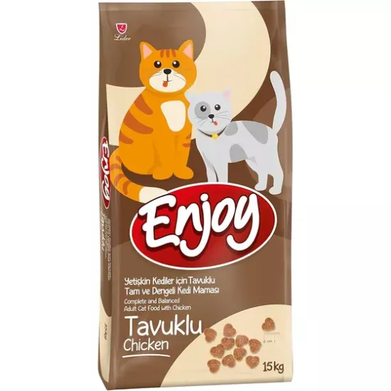 ENJOY ADULT TAVUKLU KEDI MAMASI 15 KG