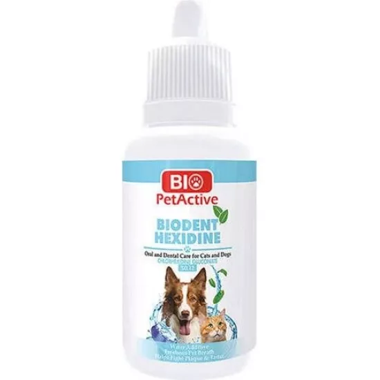 BİO PETACTİVE HEXİDİNE KEDİ KÖPEK AĞIZ BAKIM ÜRÜNÜ50ml