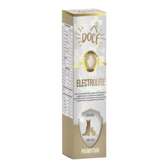 Doce Electrolite Kedi ve Köpekler İçin Elektrolit Premiksi Destekleyici Yem Katkısı