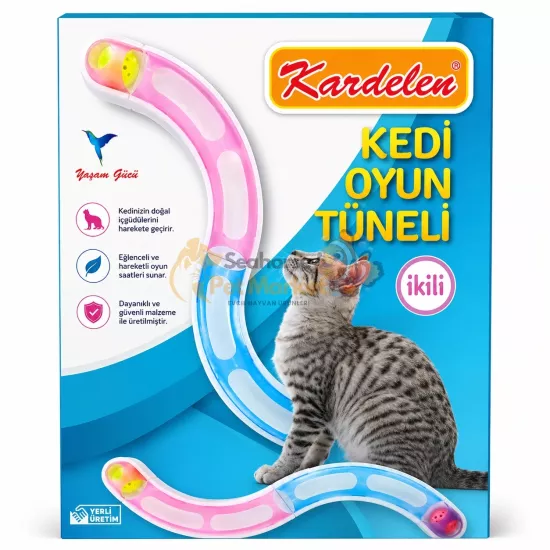Seahorse İkili Kedi Oyun Tüneli | Hareketli Toplu İnteraktif Kedi Oyuncağı