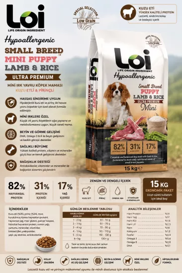 LOI SMALL BREED MINI PUPPY KUZU 15 KG