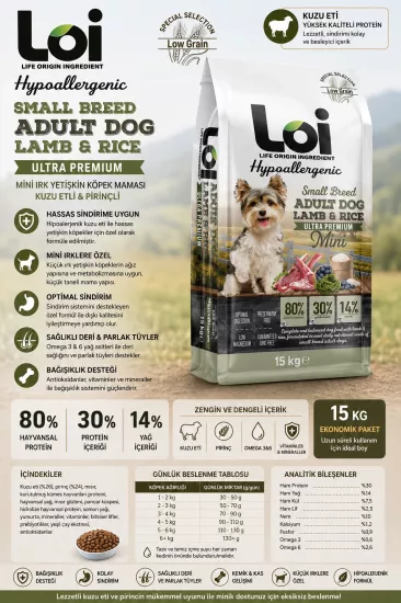 LOI YETİŞKİN SMALL BREED MİNİ IRK KUZU 15 KG