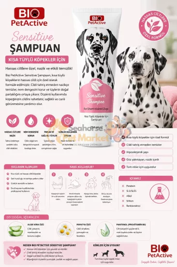 Sensitive Kısa Tüylü Köpekler İçin Şampuan 