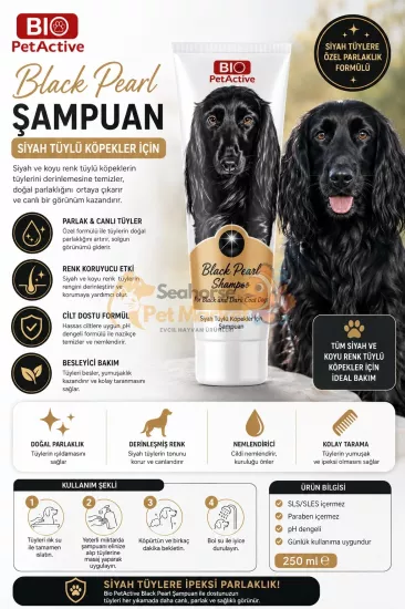 Black Pearl Siyah Tüylü Köpekler İçin Şampuan 