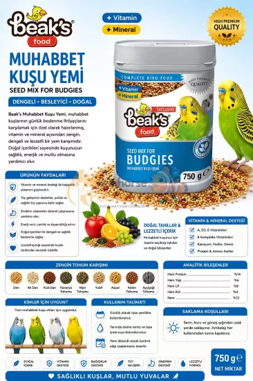 Beaks Karışık Muhabbet Kuş Yemi, Kuş Yemi