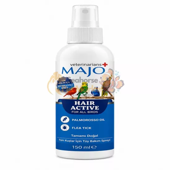 MAJO Hair Active Kuş Spreyi 150 ml | Kuş Tüy Bakım Spreyi | Seahorse Pet Market