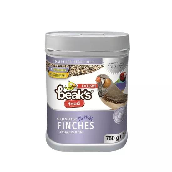Beak’s Food Tropical Finches Yemi 750 Gr Vitamin ve Mineral Destekli Tropikal Finch Kuş Yemi